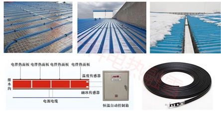 屋顶和天沟的电伴热融雪化冰防冻保护